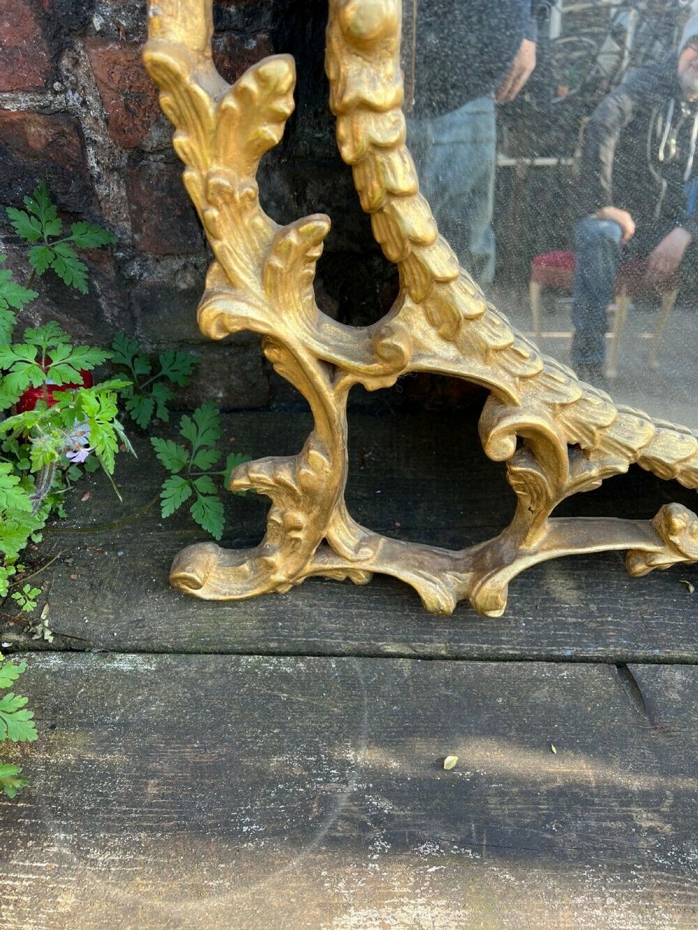 Italian Carved Giltwood Mirror In The Rococo Taste photo vinterior