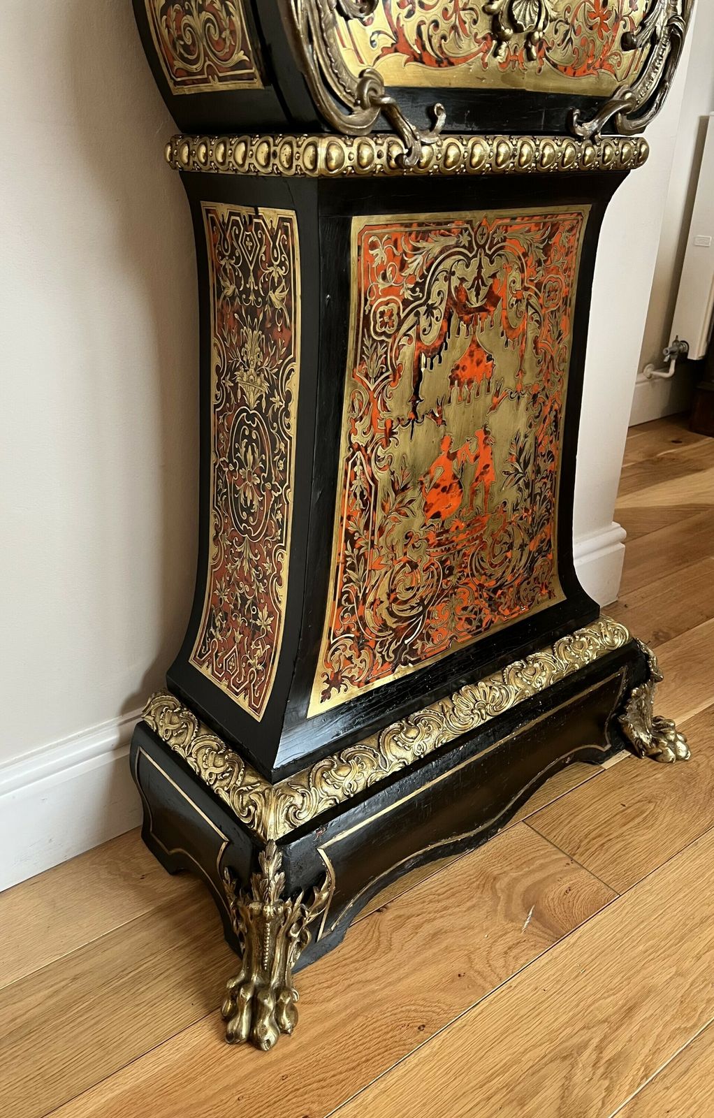 Fantastic Quality Napoleon III Marquetry Inlaid Eight Day Longcase Clock photo for sale