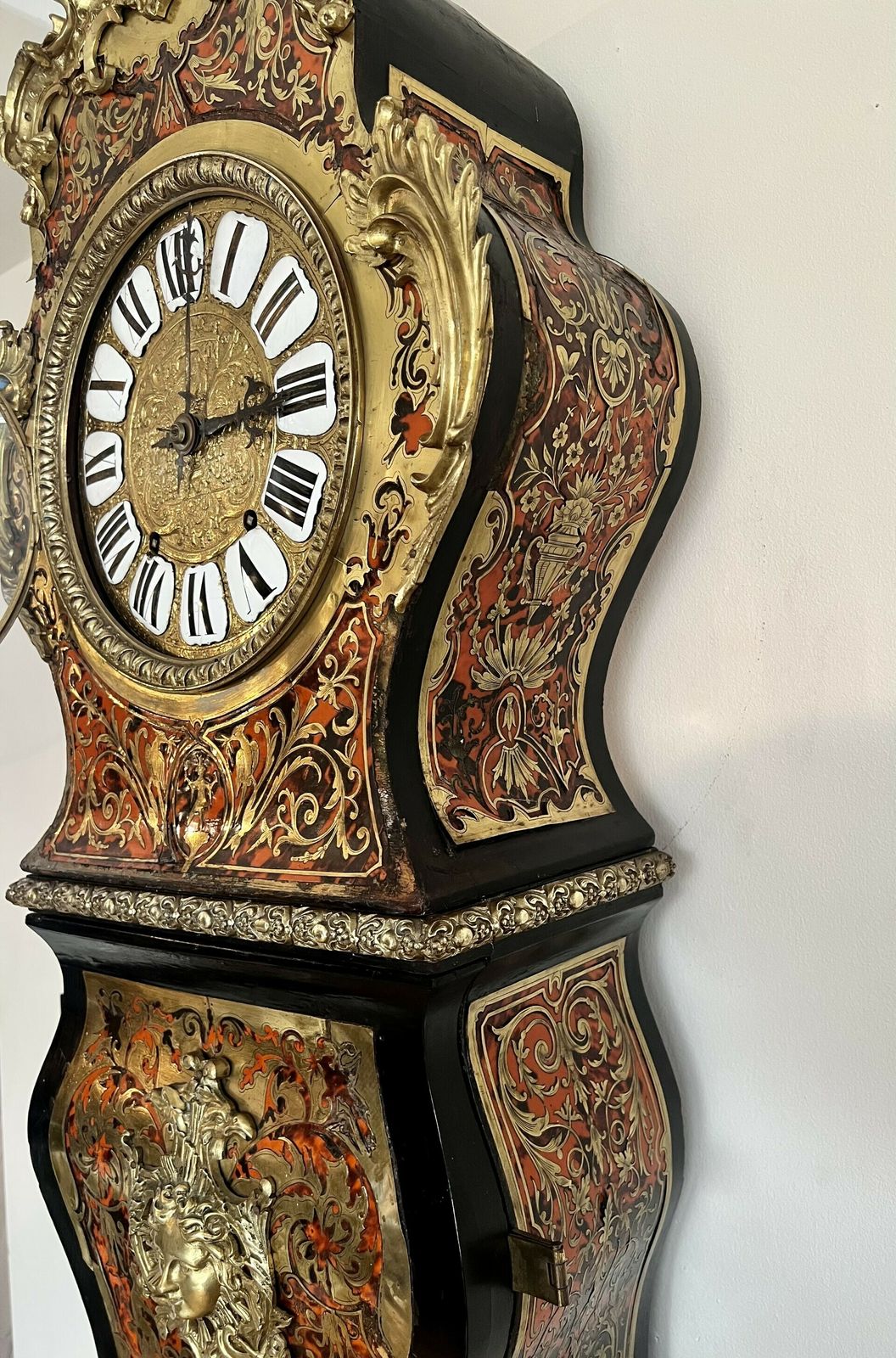 photo furniture Fantastic Quality Napoleon III Marquetry Inlaid Eight Day Longcase Clock
