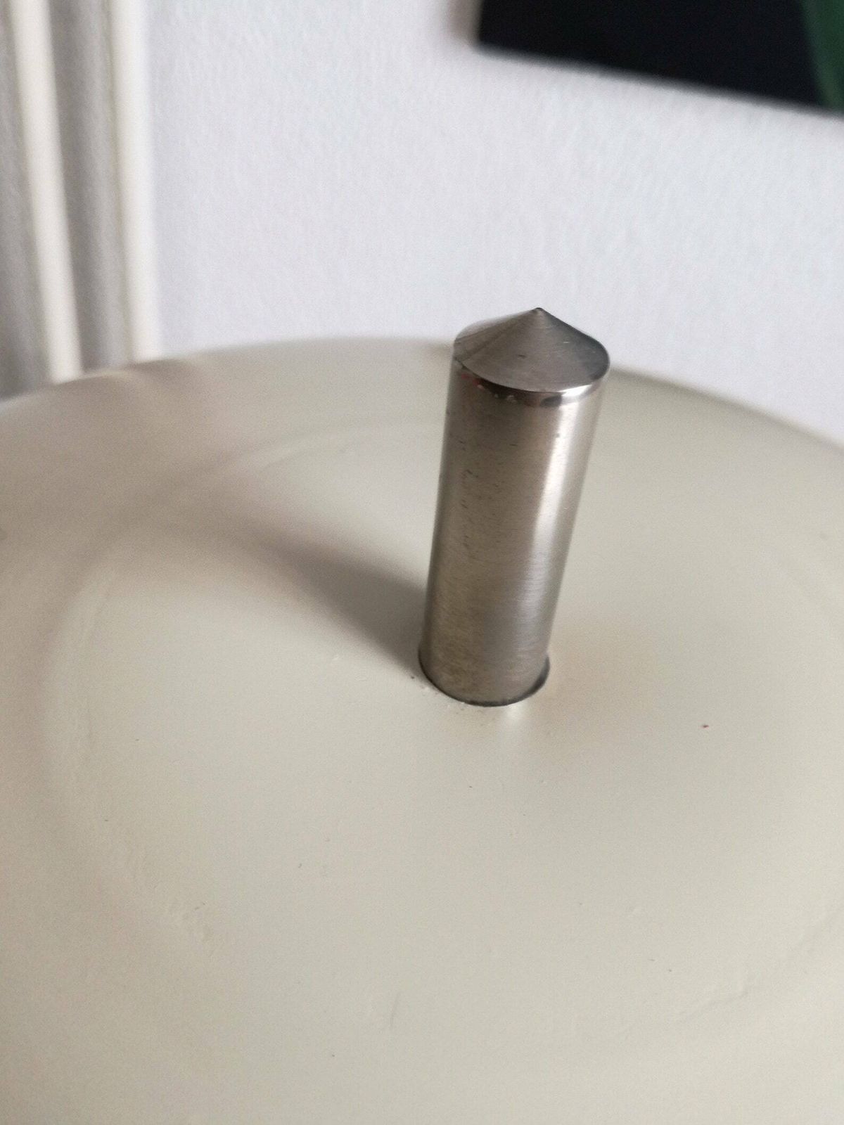Vintage Metal Table Lamp / Mushroom Table Lamp / 1980s Yugoslavia / Industrial Style / Space Age Light photo Lighting