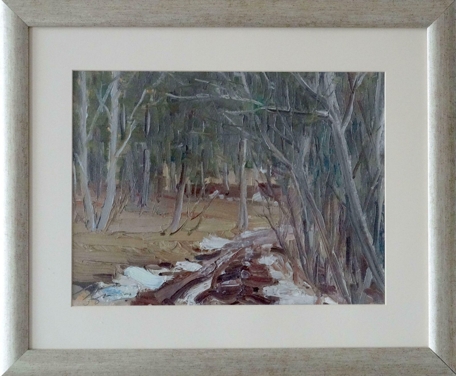 Stanislav Kreics In The Forest Cardboard, Oil, photo furniture