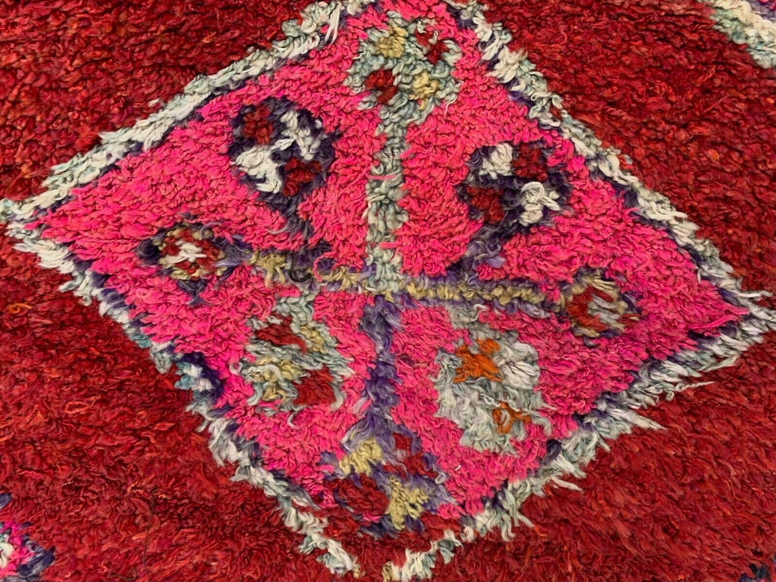 photo furniture Vintage Turkish Tribal Runner 345x94 Cm Veg Dye Wool Rug Tribal, Handmade