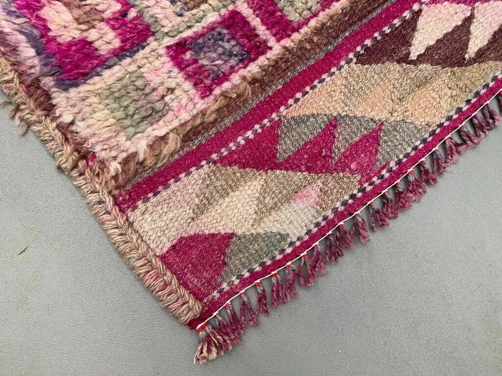 photo furniture Vintage Turkish Tribal Runner 360x93 Cm Veg Dye Wool Rug Tribal, Handmade