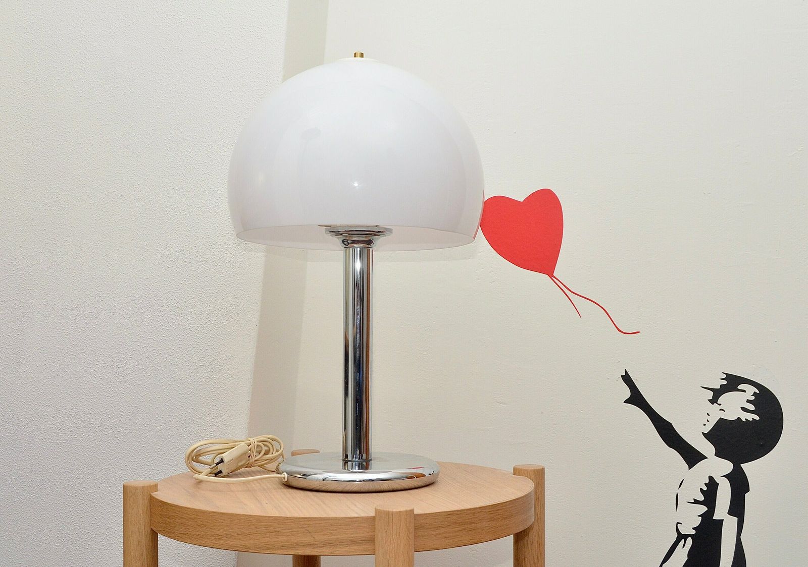 photo for sale Vintage Mushroom Table Lamp In The Style Of Guzinni, Germany 1970s