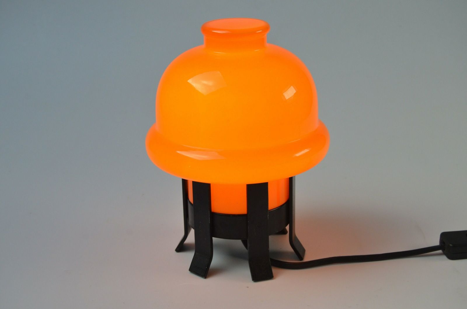 photo furniture Scandinavian Vintage Mushroom Style Glass Table Lamp By Ledungs, Sweden 1970s