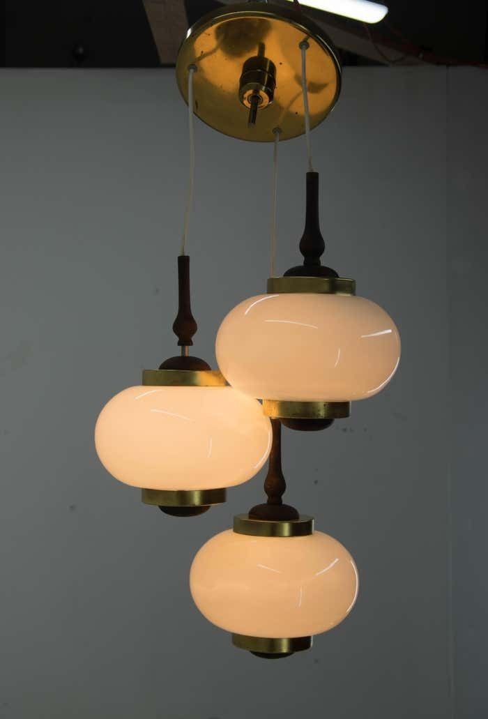 Midcentury Chandelier By Polam Bielsko, Poland, 1970s photo Lighting