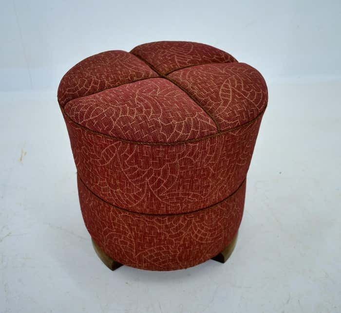 Art Deco Tabouret By Jindrich Halabala For Up Zavody, 1940s photo for sale