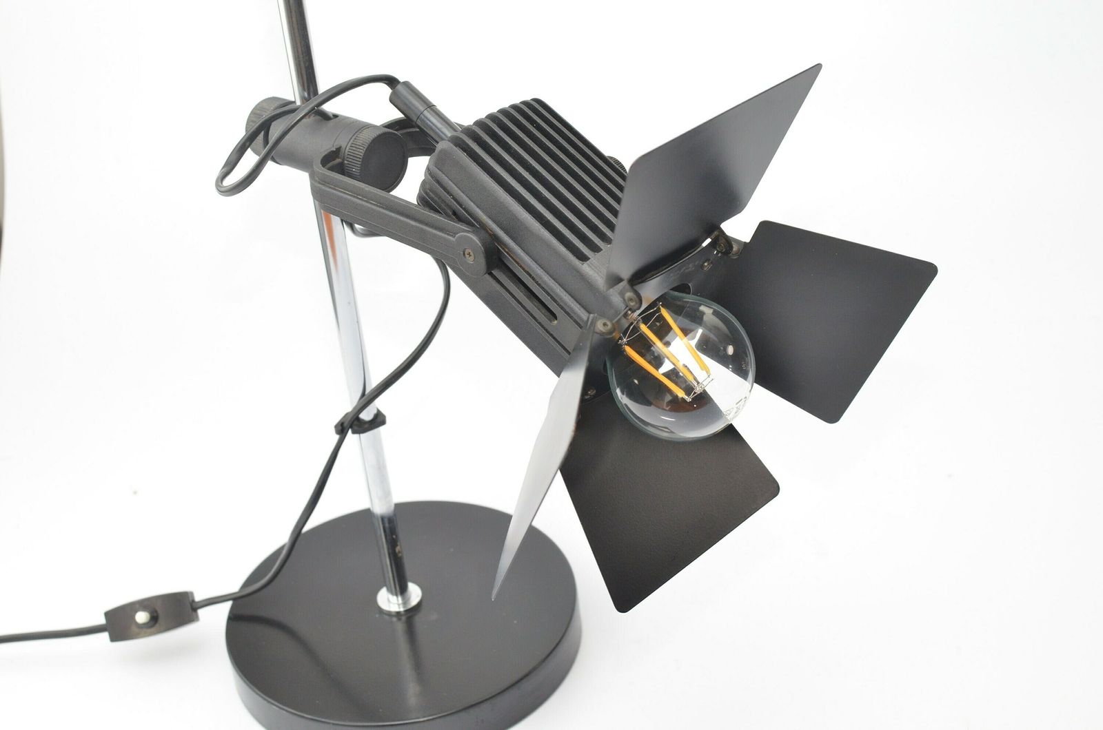 photo for sale Rare Large Desk Lamp In The Shape Of A Movie Light By Roger Tallon For Hustadt Leuchten Germany 1970s