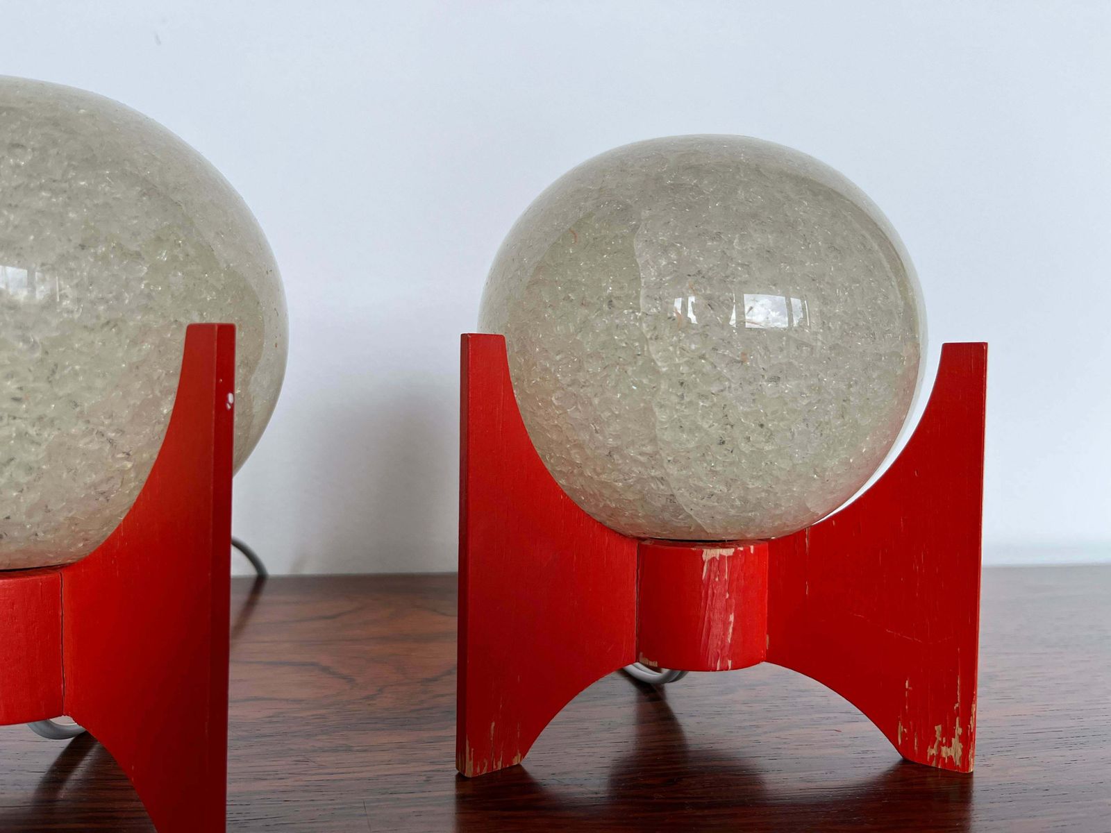 Pair Of Space Age Table Lamps Rocket By Pokrok Zilina, 1970s photo for sale
