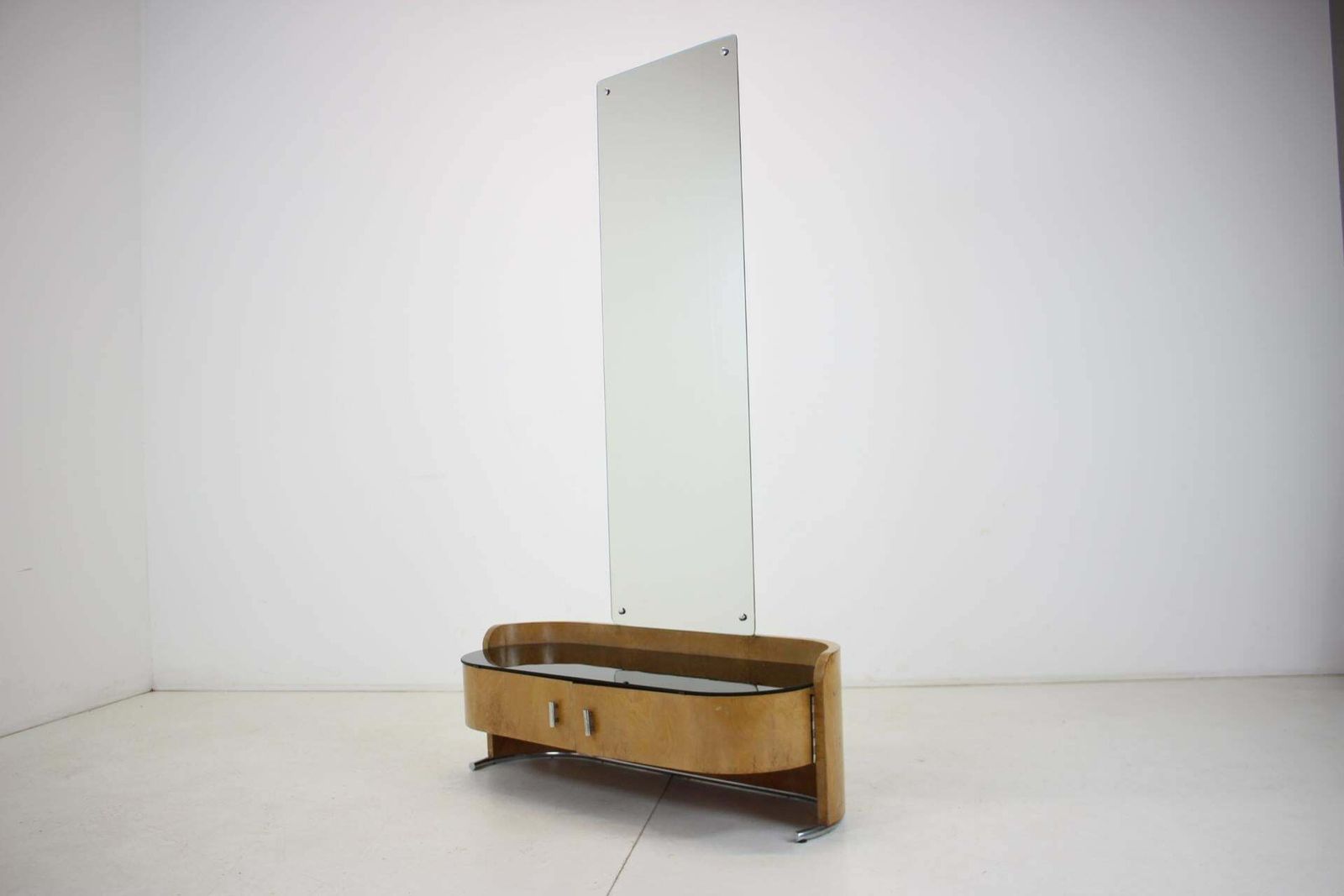 Art Deco Mirror Tubular Cabinet, Czechoslovakia, 1937 photo furniture