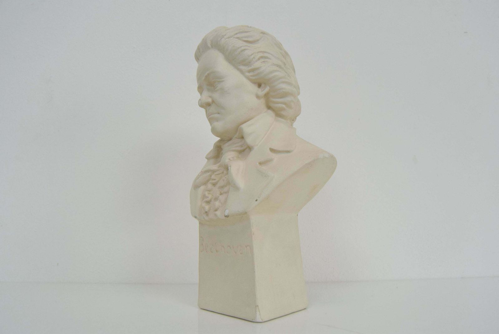 photo furniture Mid Century Plaster Bust/Sculpture Of Ludwig Van Beethoven, Circa 1950