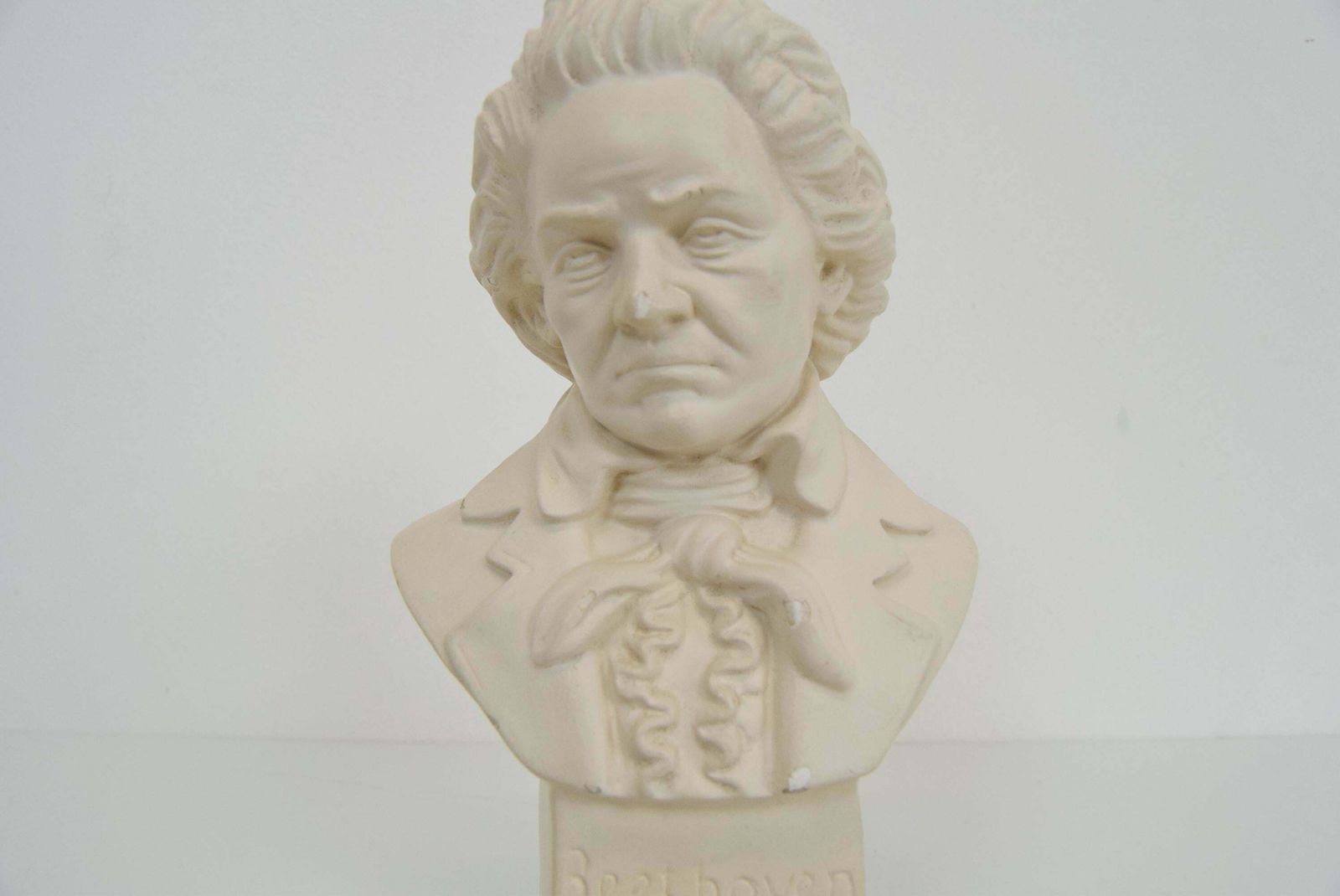 photo for sale Mid Century Plaster Bust/Sculpture Of Ludwig Van Beethoven, Circa 1950