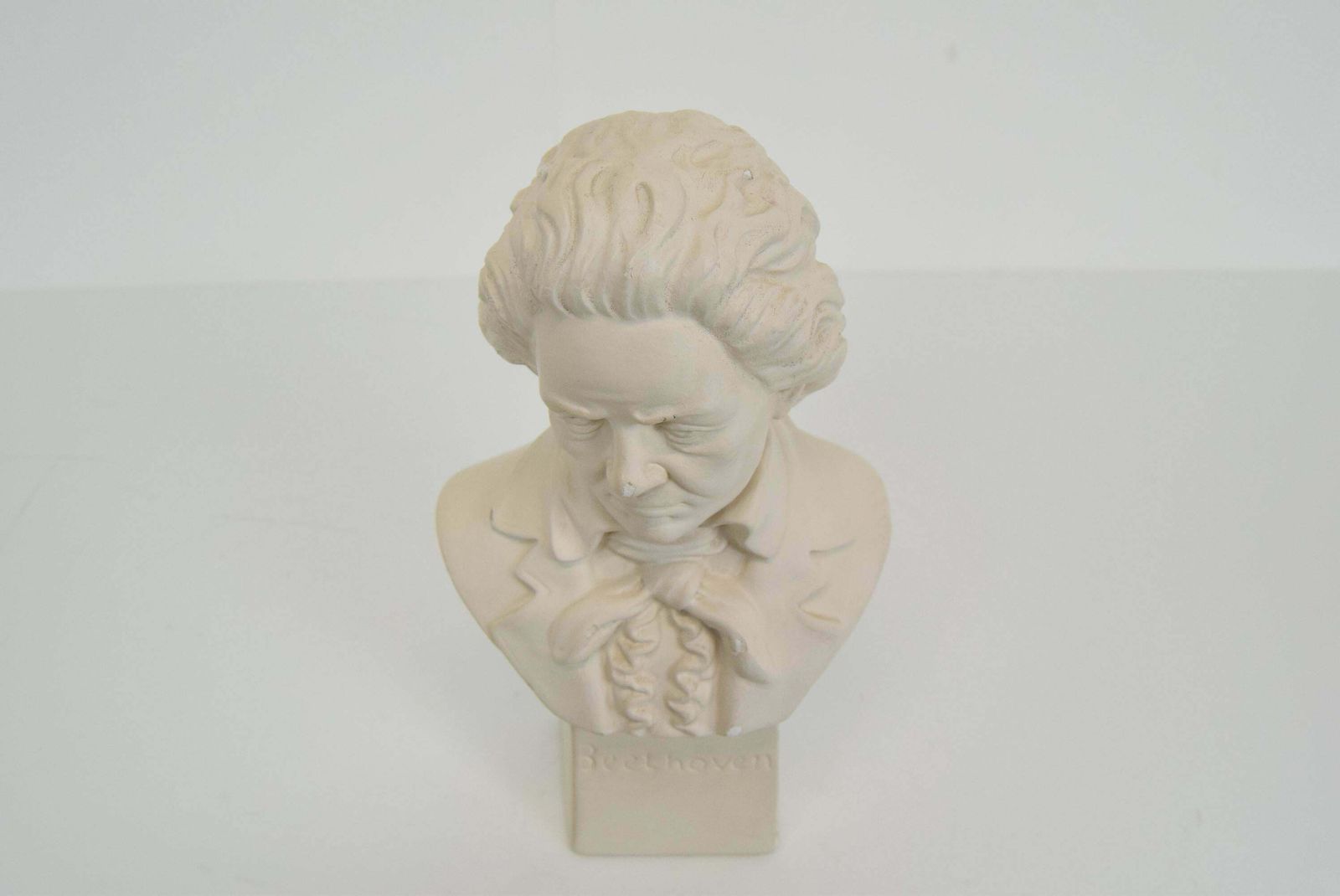 293.0 Mid Century Plaster Bust/Sculpture Of Ludwig Van Beethoven, Circa 1950 photo