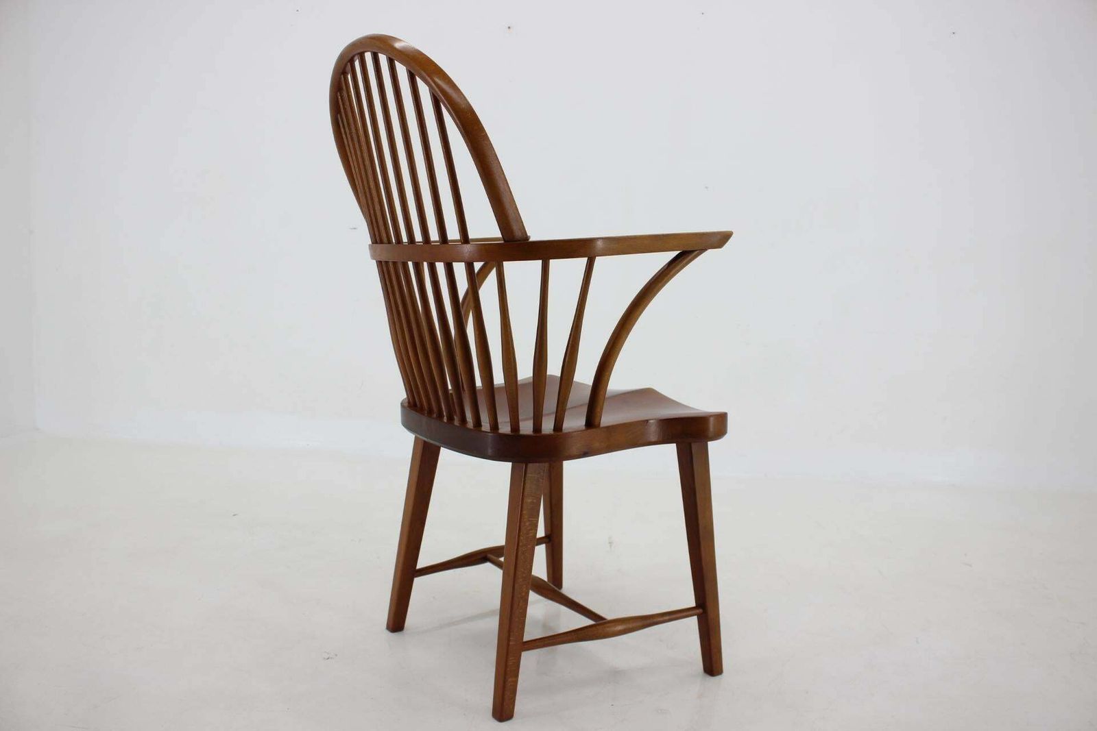 1940s Fritz Henningsen Windsor Oak Chair Model Ch 18a, Denmark photo vinterior