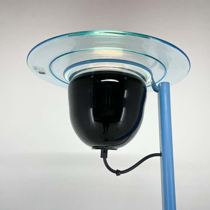 1970's Rare Vetri Murano Glass & Metal Floor Lamp, Italy photo Lighting