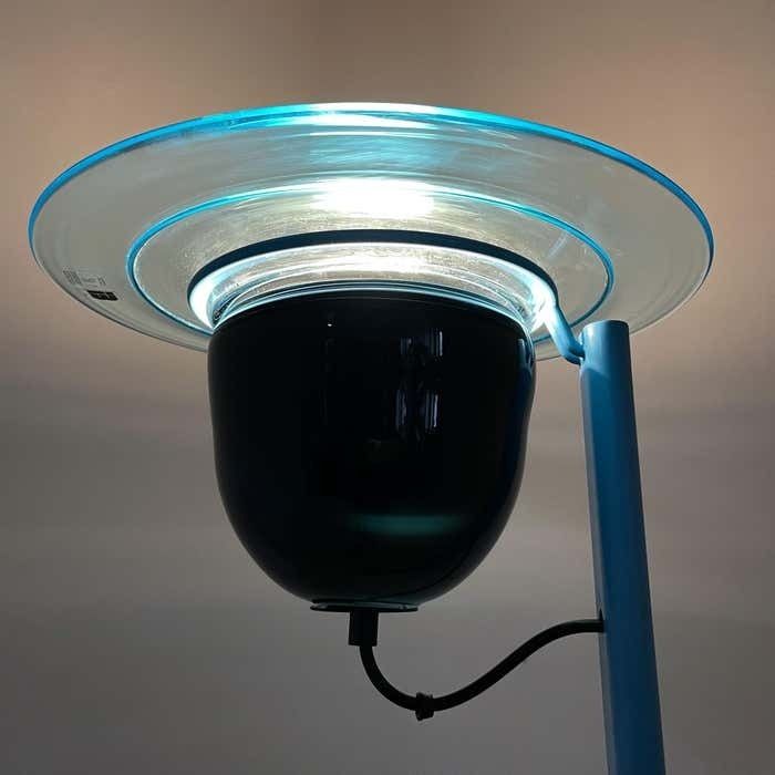 1970's Rare Vetri Murano Glass & Metal Floor Lamp, Italy photo vinterior