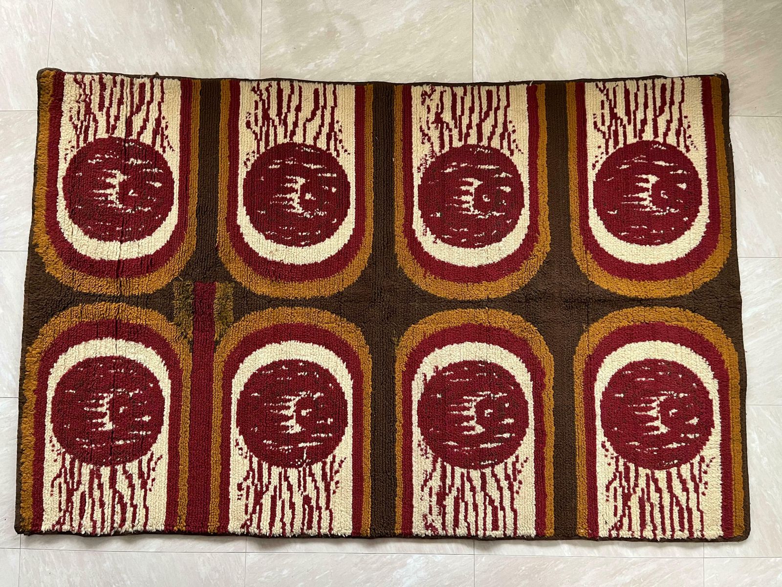 Design Scandinavian Vegan Friendly Carpet / Rug In Ege Rya Style  Around 1970s photo furniture