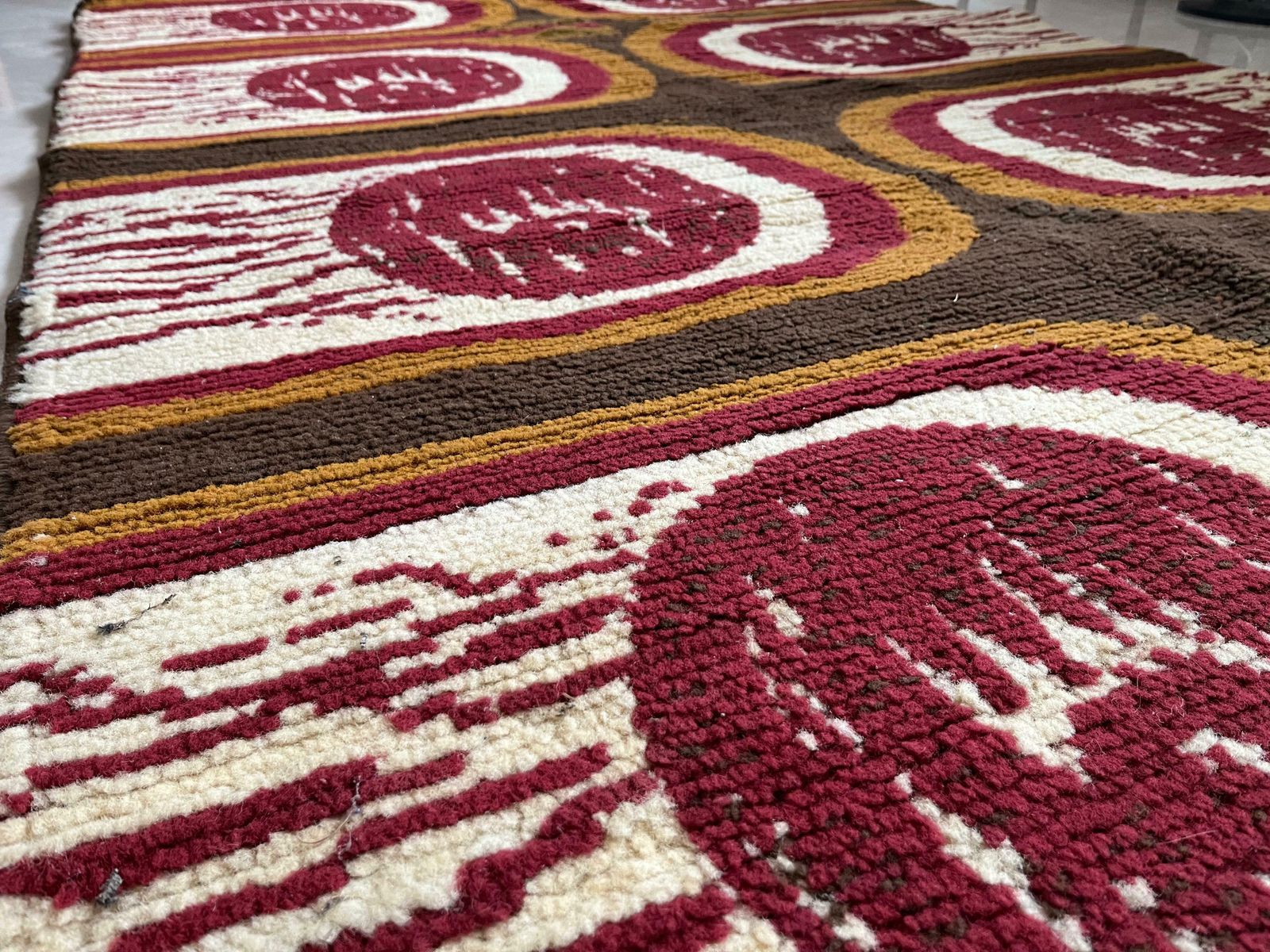 Design Scandinavian Vegan Friendly Carpet / Rug In Ege Rya Style  Around 1970s photo 1702.0
