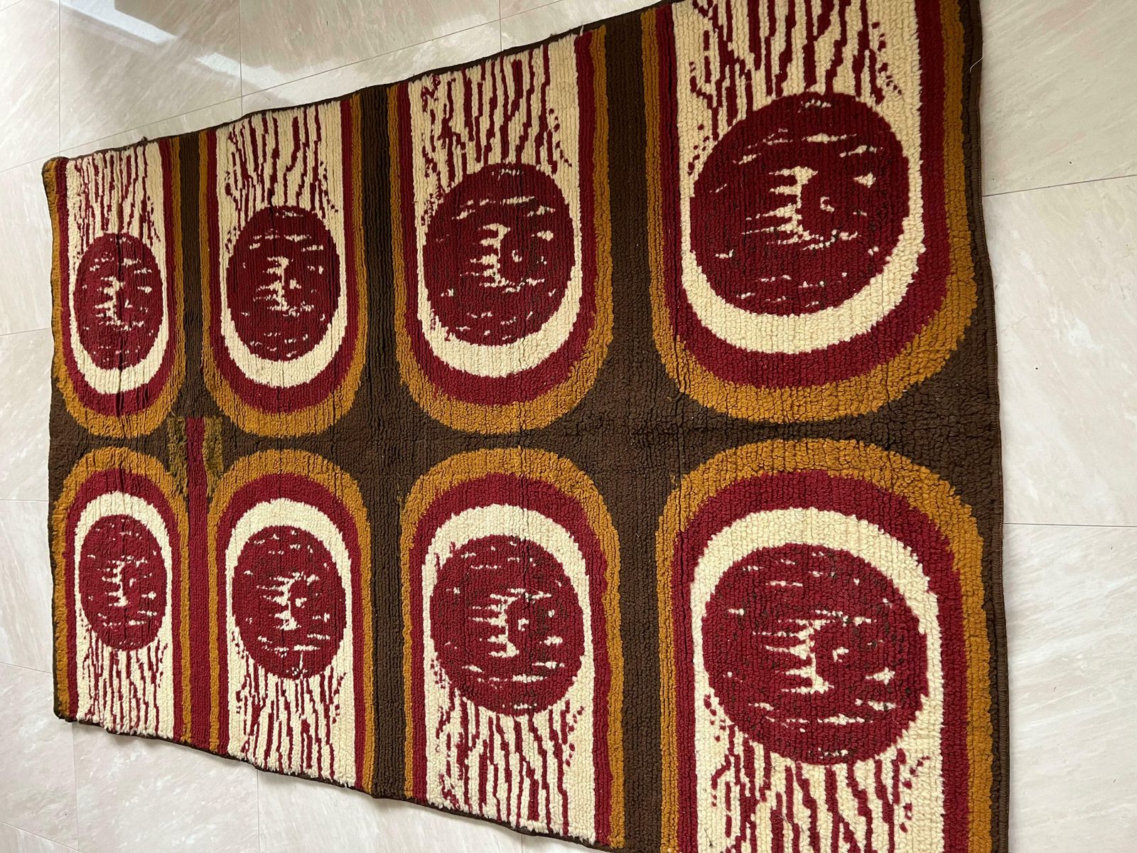 Design Scandinavian Vegan Friendly Carpet / Rug In Ege Rya Style  Around 1970s photo vinterior