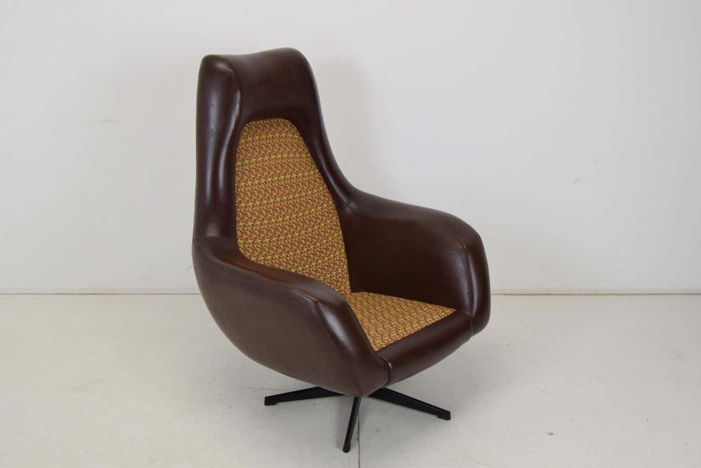 Mid Century Rotating Armchair, Drevotvar, 1980's photo furniture