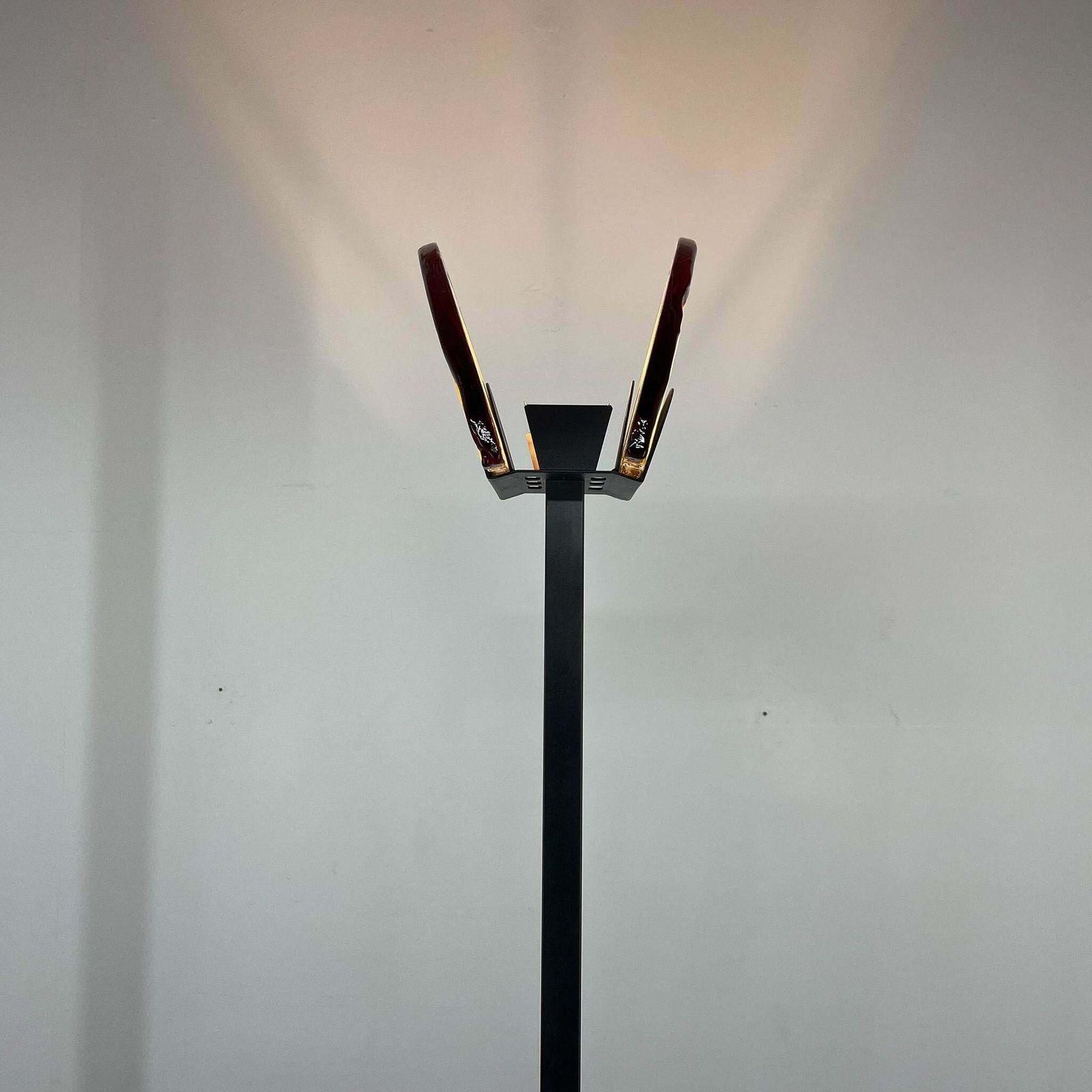 photo furniture Rare 1980''S Italian Av Mazzega Floor Lamp, Labelled, With Monogram