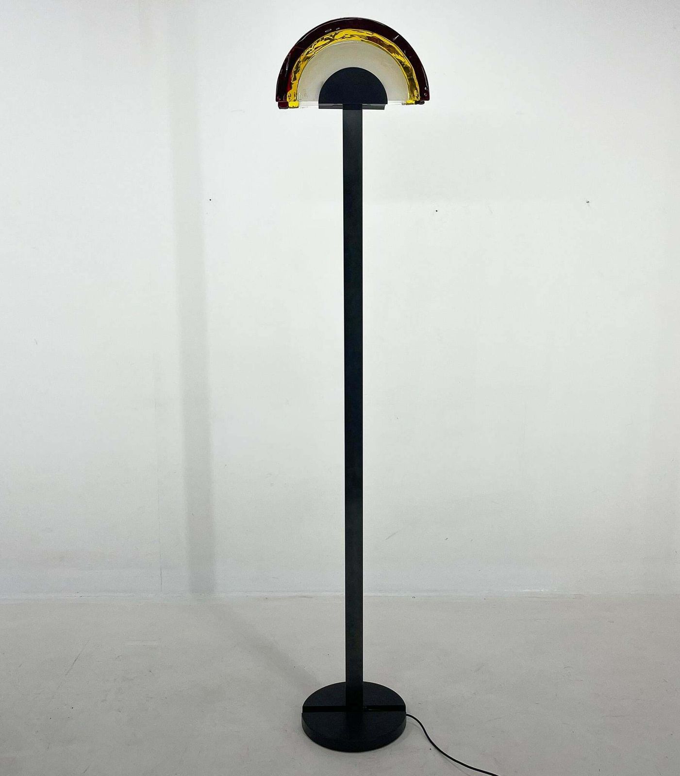 photo for sale Rare 1980''S Italian Av Mazzega Floor Lamp, Labelled, With Monogram