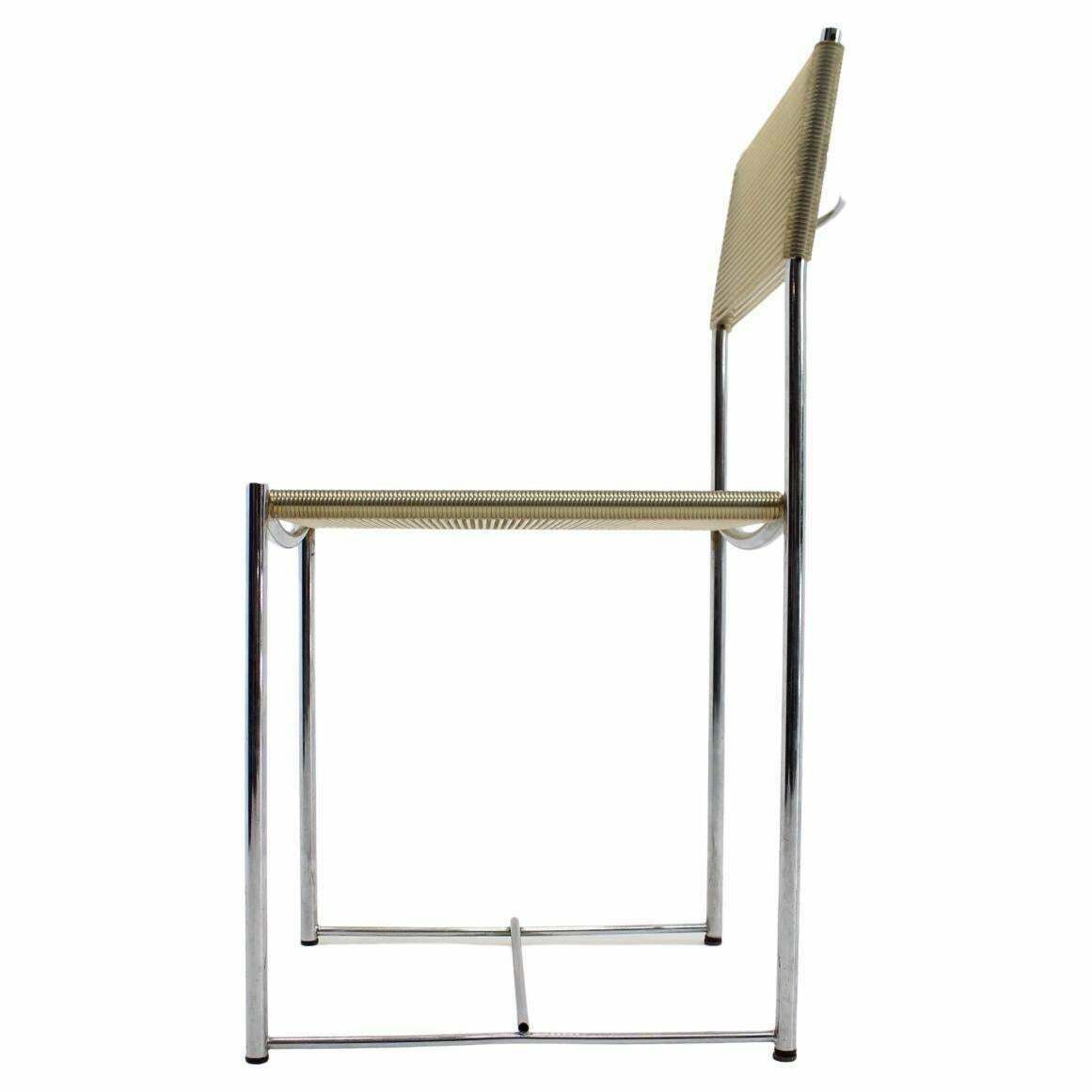 Midcentury Set Of 4 Spaghetti Chairs By G. Belotti For Alias, Italy, 1979