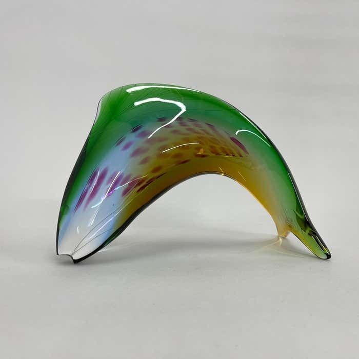 1960's Art Glass Fish Designed By Stanislav Honzík For Nový Bor Glassworks photo buy