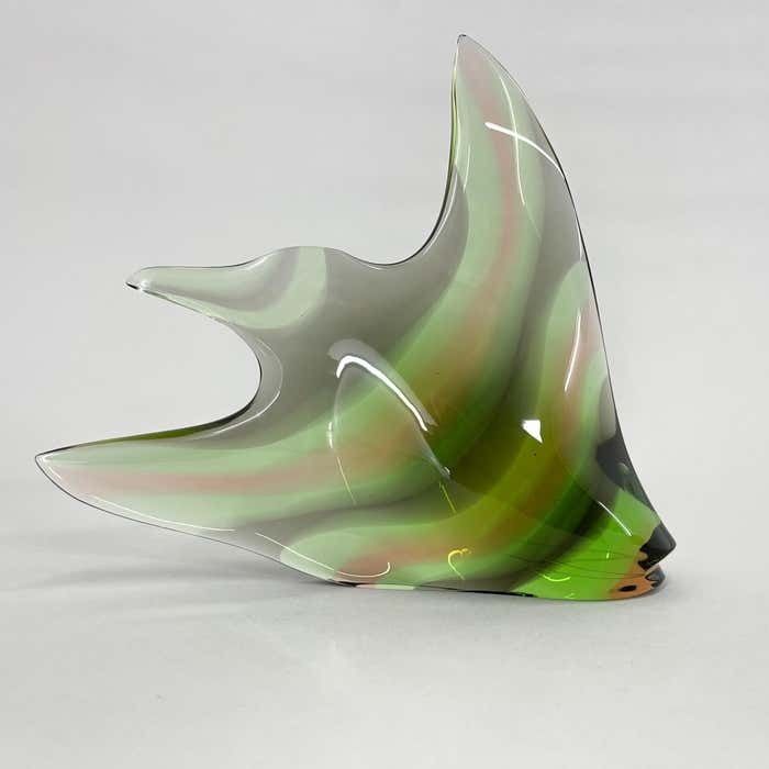 photo vintage 1960's Art Glass Fish Designed By Stanislav Honzík For Nový Bor Glassworks