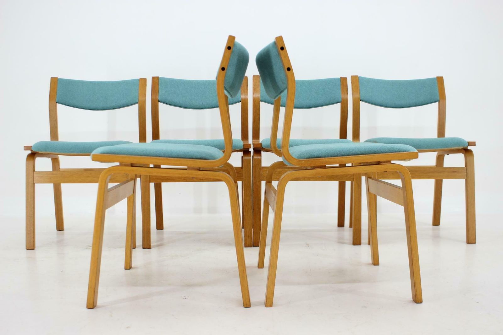 1960s Set Of 6 Bentwood Dining Chairs, Denmark photo Furniture