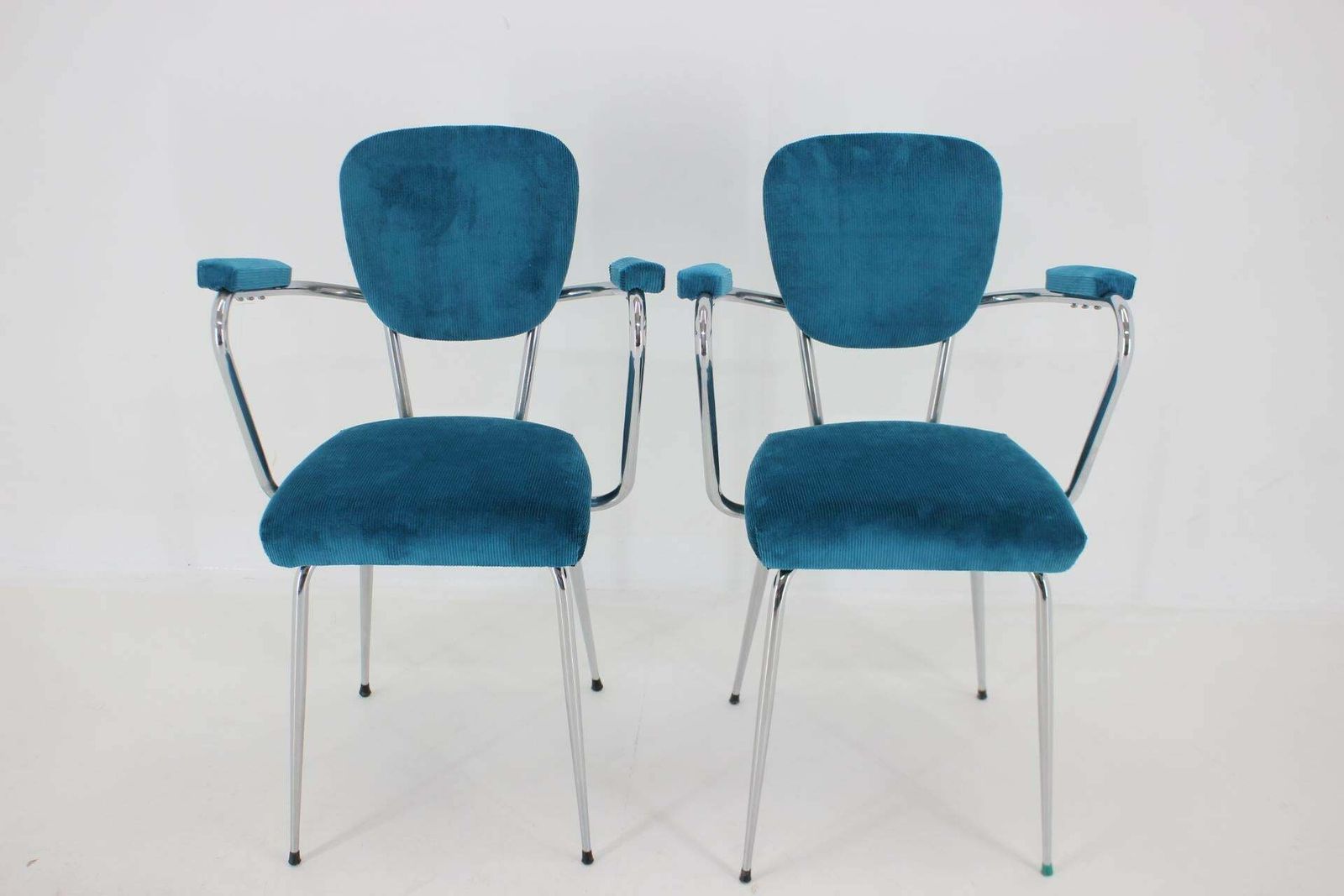 1960s Pair Of Italian Armchairs In Needlecord photo for sale