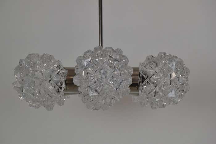 Set Of Two Chandeliers By Kamenicky Senov, 1970's photo Lighting
