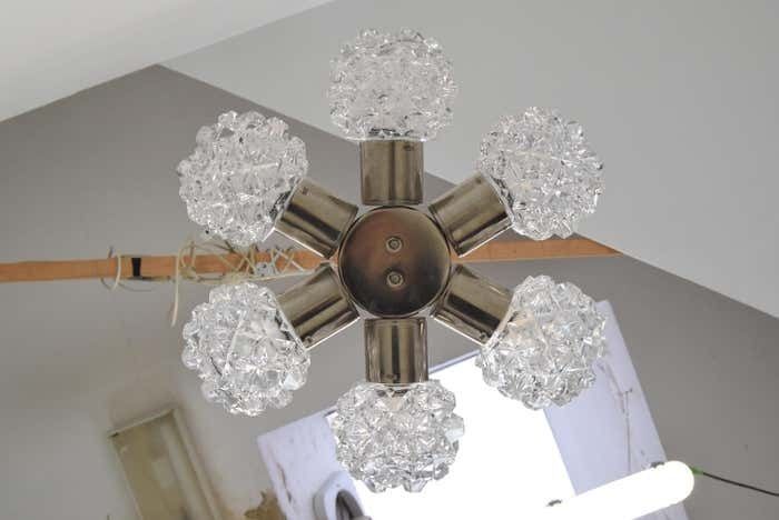 Set Of Two Chandeliers By Kamenicky Senov, 1970's photo buy