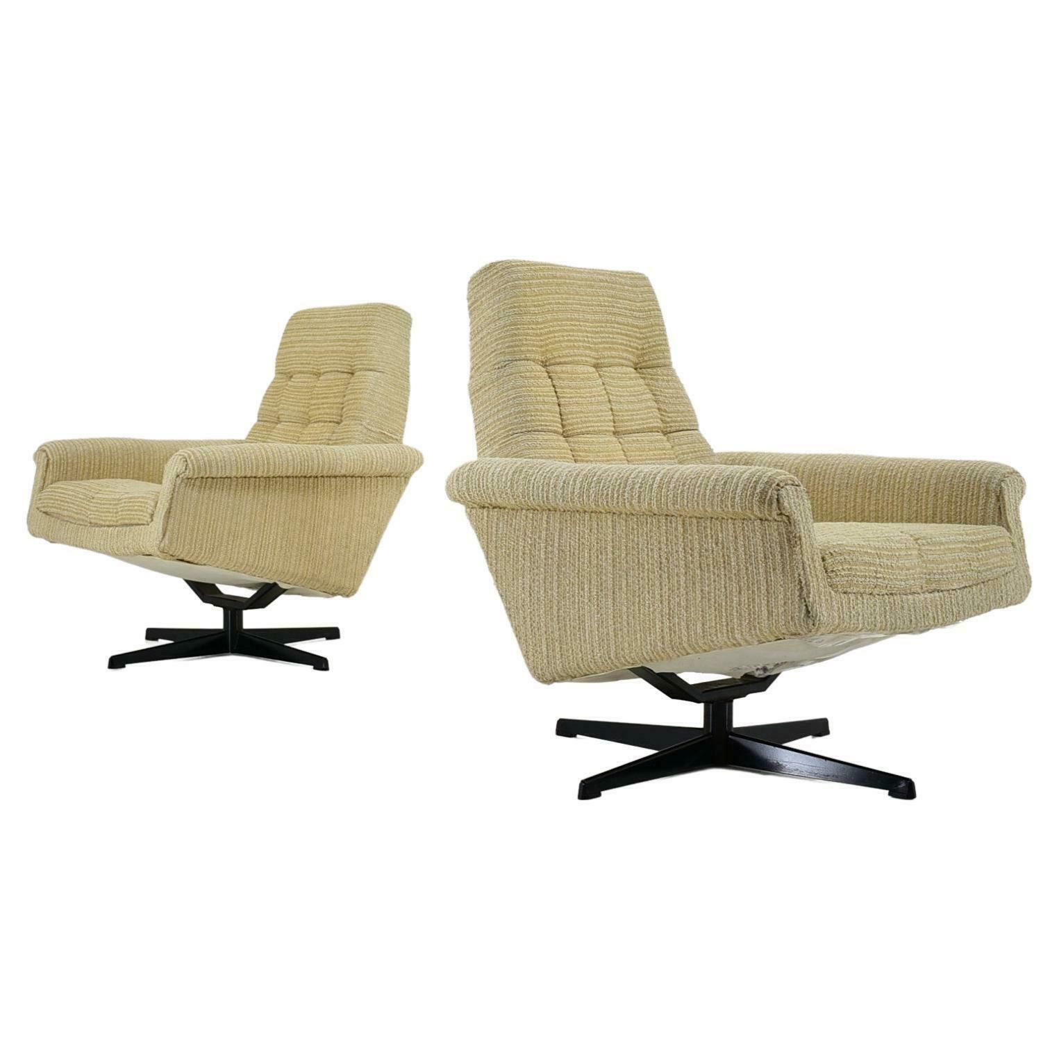 Pair Of Armchairs, Tabouret By Morávek A Munzar , 1968s