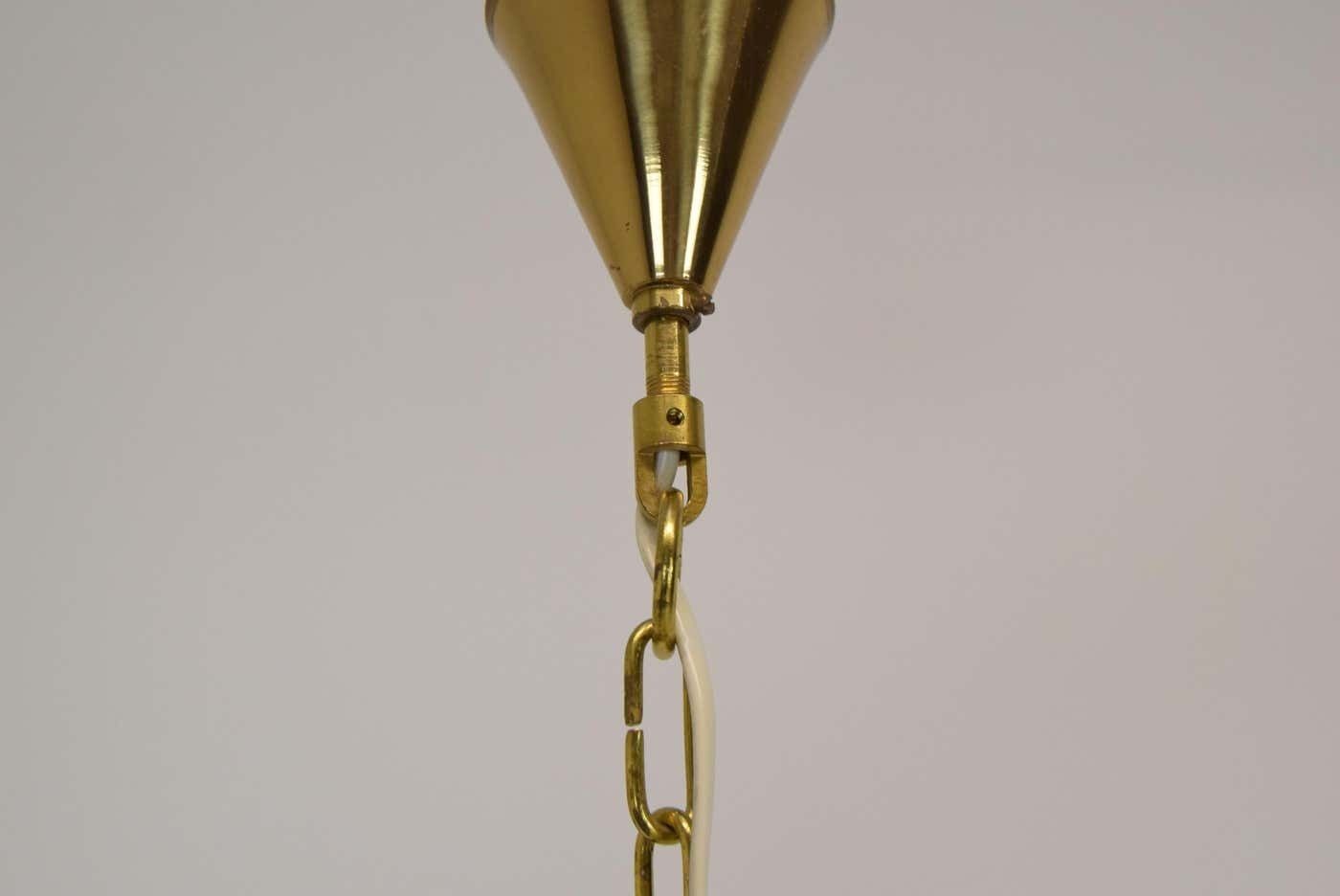 Mid Century Glass Pendant, Kamenicky Senov, 1960's photo buy