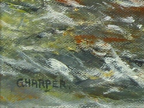 Oil On Canvas By G Harper. Estuary View, Probably Harwich photo for sale