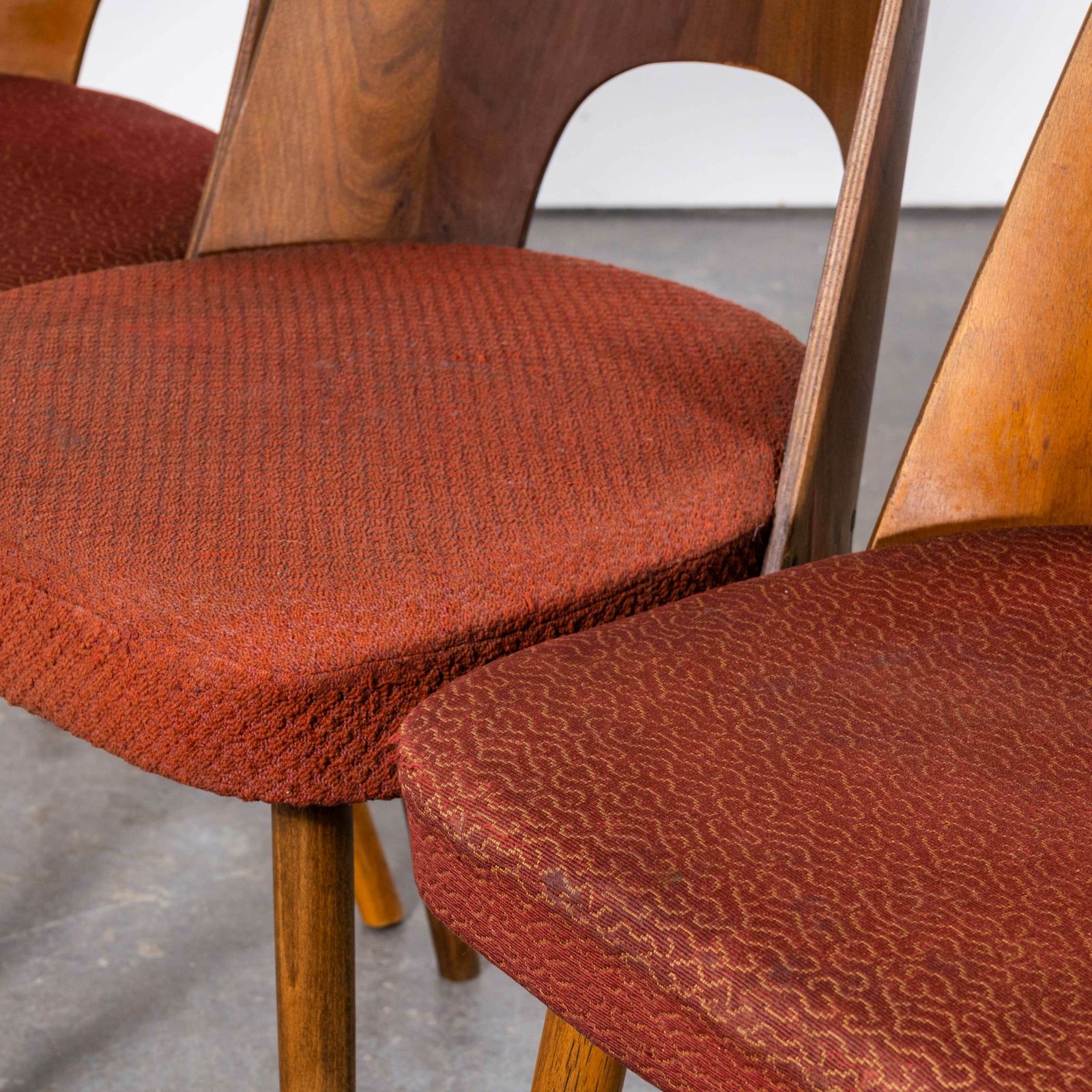 1960’s Set Of Four Upholstered Dining Chairs – Oswald Haerdtl photo furniture