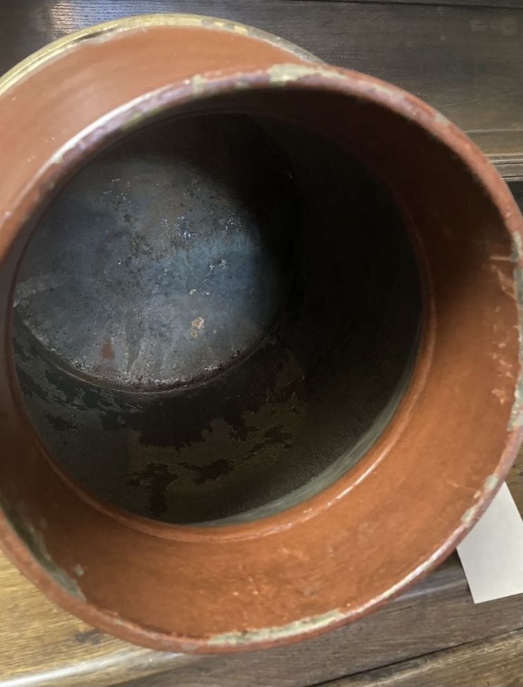 photo buy Antique Painted London Co Op Society Brass Milk Churn