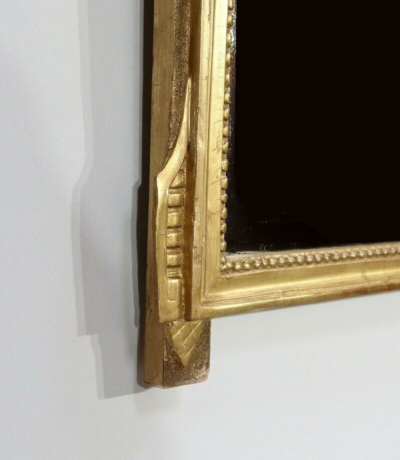 photo for sale Mirror In Gilded Wood, Louis XVI Style, Early 20th Century