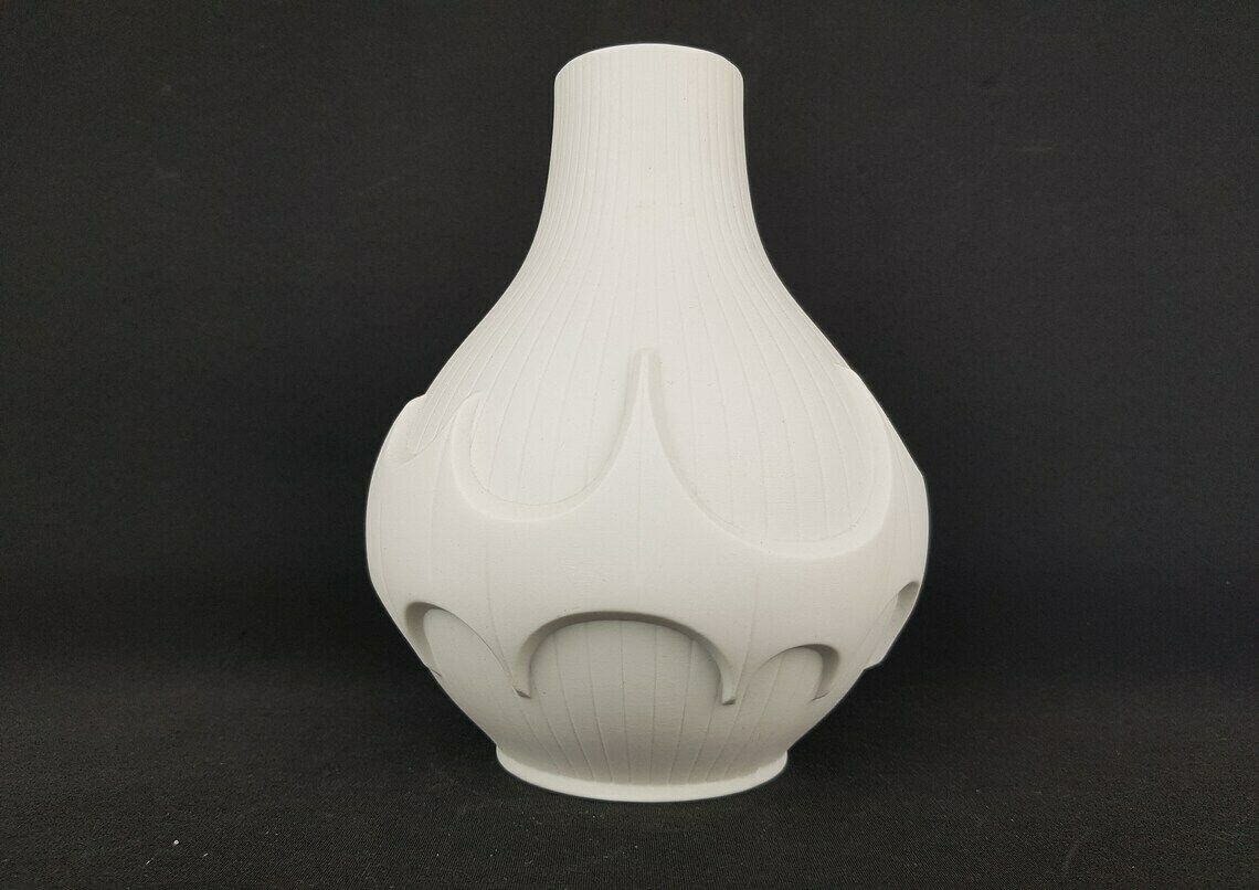 Vintage Scherzer Porzellan Op Art Batman Vaas West German Pottery Bavaria 514/2