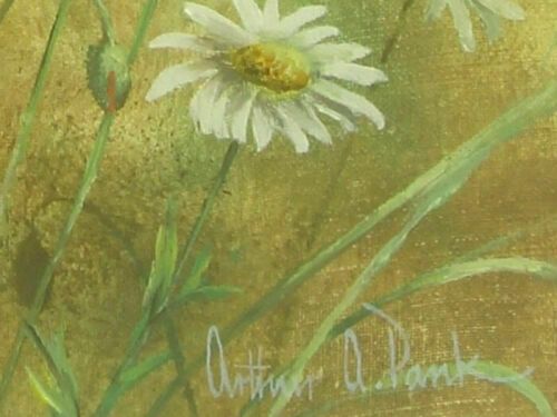 Oil On Board By Arthur A. Pank. Poppies And Daisies photo for sale