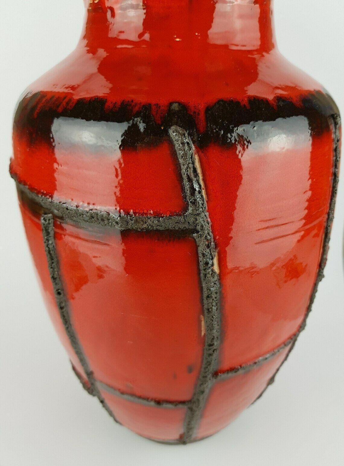 Xxl Vintage Ruscha Keramik Fat Lava Vloervaas 841 Met Costa Decor West German Pottery photo buy