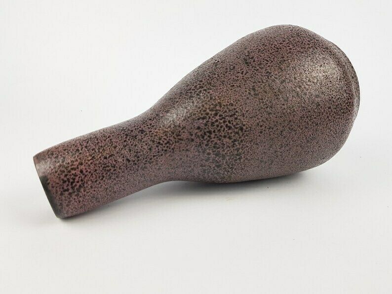 Vintage Gramann Römhild Topferei Studio Art Pottery Black And Purple Vase East German Pottery 1960s photo 76.0