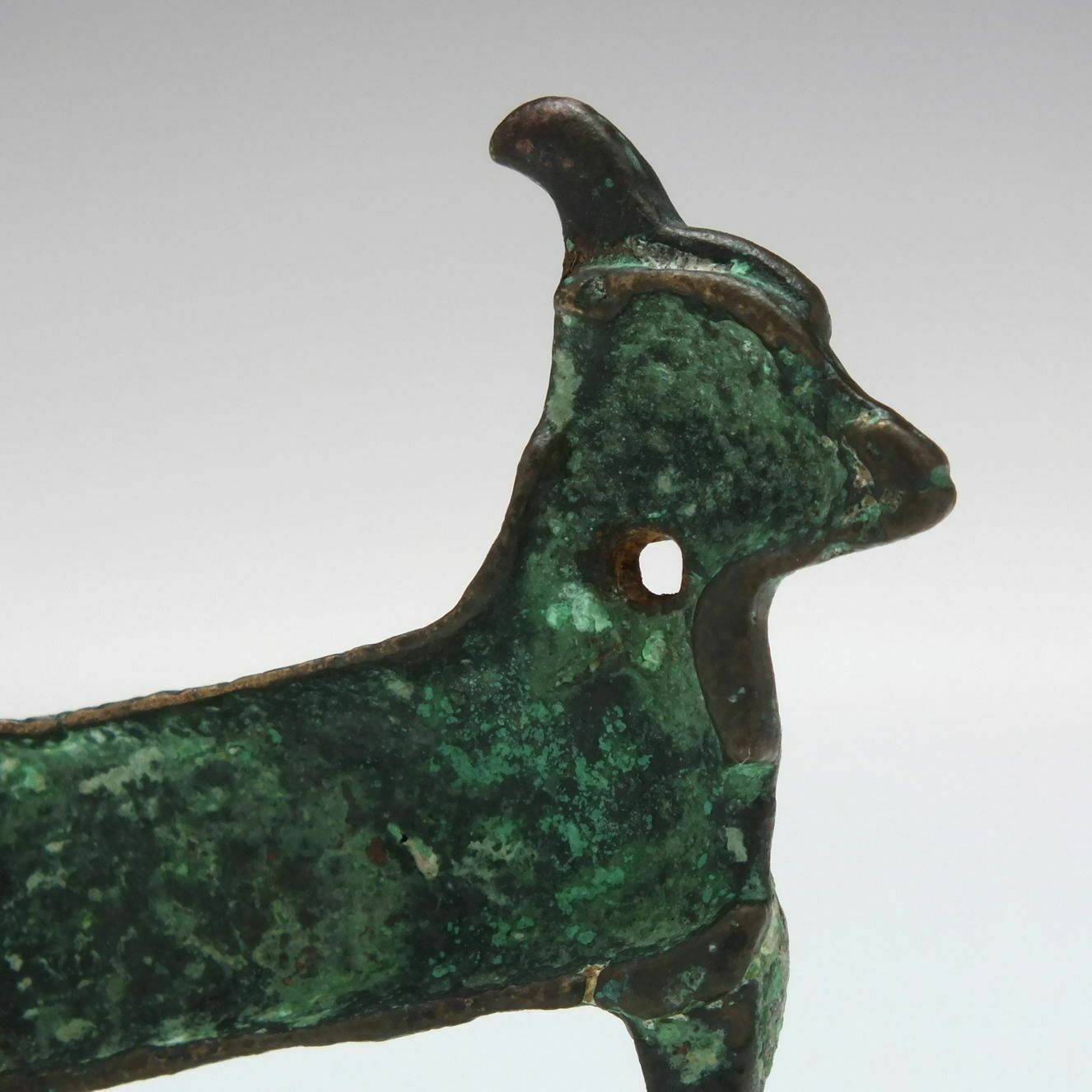 Ancient Byzantine Bronze Figural Animal Lock 6th   10th Century Ce photo vinterior