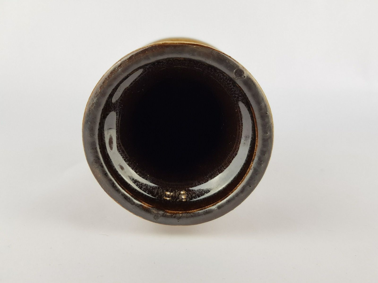 Vintage Brown With White Lava Scheurich Keramik Vase 200 28 West German Pottery 1970s photo 51.0