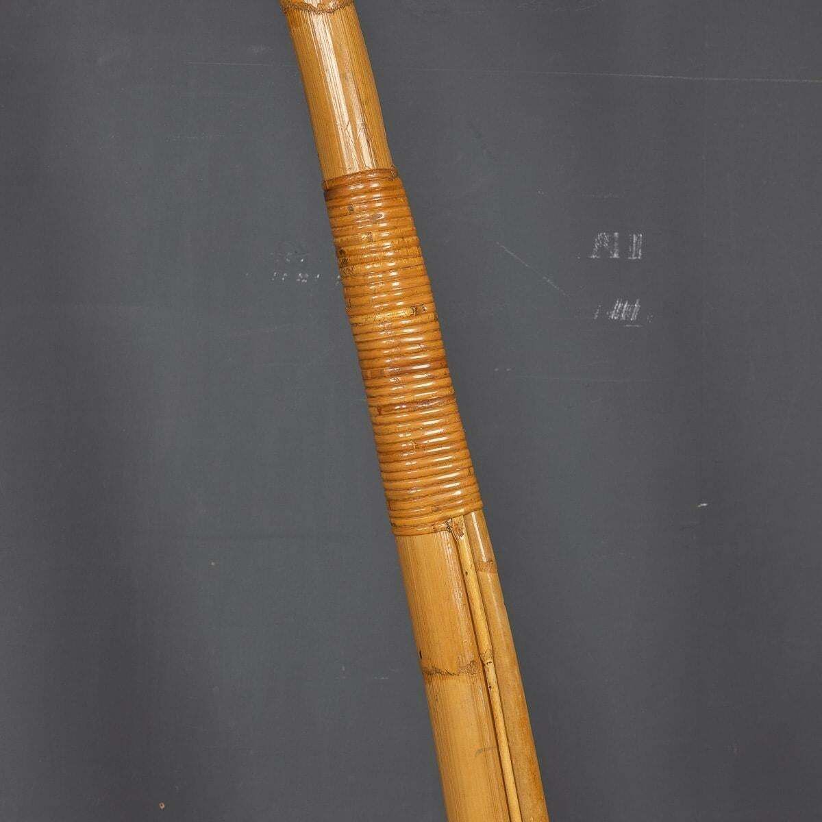 20th Century Italian Bamboo Arc Floor Lamp By Vivai Del Sud, C.1970 photo 4495.0