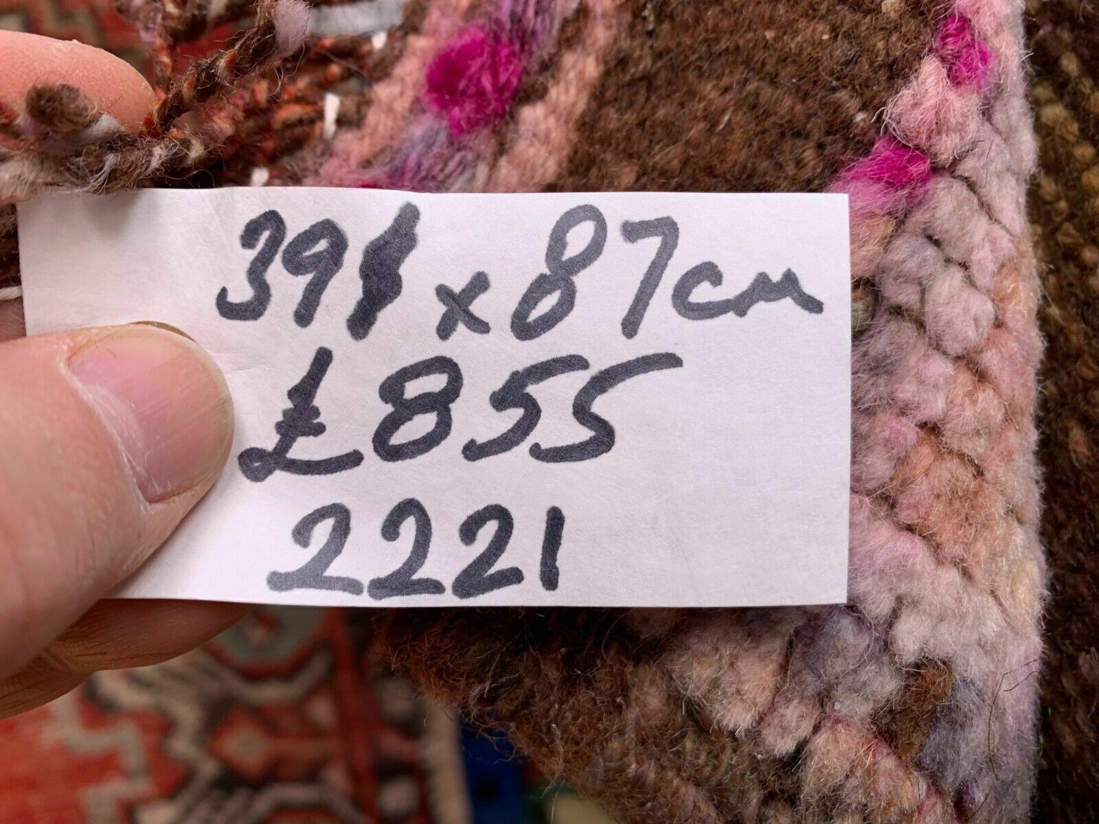 photo for sale Vintage Turkish Tribal Runner Veg Dye Wool Rug Tribal, Handmade