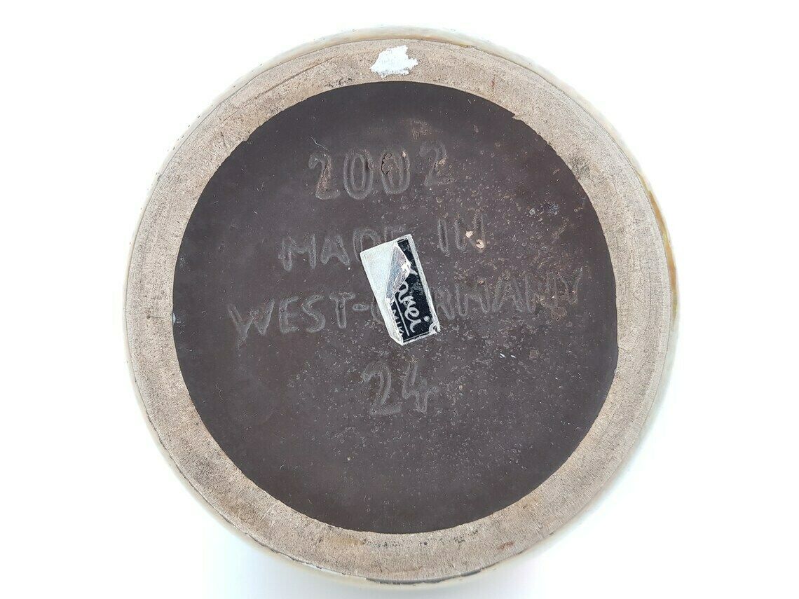 Vintage Marei Keramik Vaas Met Dierdecor 2002 24 West German Pottery Ca. Jaren 1950–1960 photo vinterior