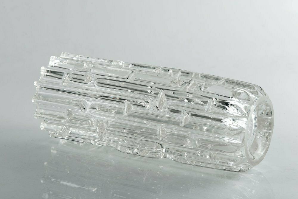 Mid Century Czech Glass Vase By Frantisek Vizner, 1960s photo 250.0