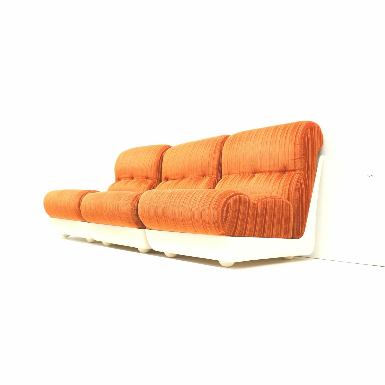 photo for sale Vintage Space Age Element Modular Sofa / 3 Seater Sofa / Armchairs From The 1970s